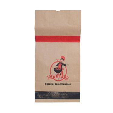 Imagem de Embalagem Kraft Para Carvão Com 125 Unidades