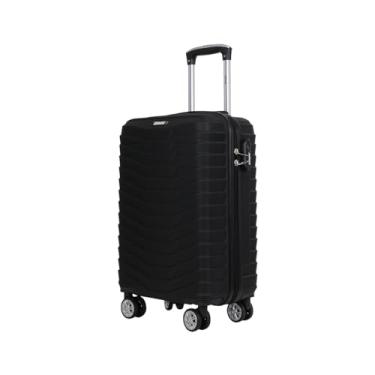 Imagem de Mala de Mão Bordo ABS Rigida ISIWAY | Tamanho P | Resistente a Impactos | ANAC Aprovado | Bagagem de Cabine | Viagens Conformes | Durável e Elegante (IBIZA, Preto, Único)