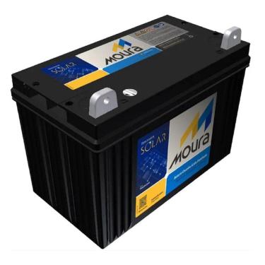 Imagem de Bateria Estacionária Moura Solar 12V 111Ah 12MS111 Energia Solar Fotovoltaica