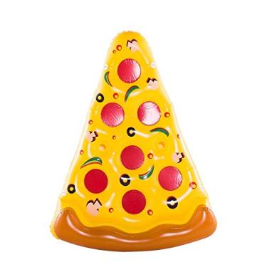 Imagem de Boia Inflável Especial Gigante - Pizza Slice - Uso Adulto (p55) Bel Fix Amarelo