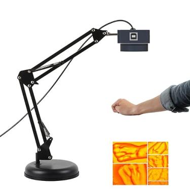 Imagem de Localizador de veias infravermelhas para acesso IV, imagem venosa ajustável com ampliação vascular, luz de visualização de veia vascular portátil para crianças e idosos, instrumento de exibição de