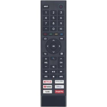 Imagem de Controle remoto infravermelho ERF3F80H substituído para Hisense Smart LED TV A6 Series 43A53FUA 50A53FUA 55A53FUA 65A53FUA 60A53FUA 50A66FUA 65A66FUA 55A66FUA 75A66FUA 75A66FUA 75A53FUA 75A53FUA