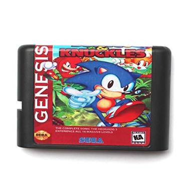 Imagem de ROMGame Sega Md Game Card - Sonic And Knuckles For 16 Bit Sega Md Game Cartridge Megadrive Genesis System