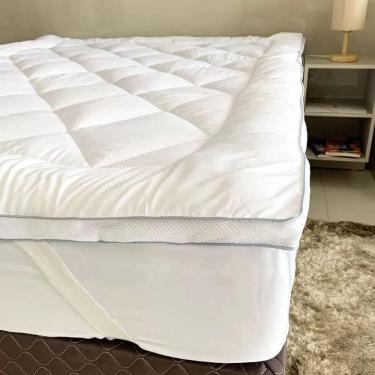 Imagem de Pillow Top Casal Toque De Plumas Diamond Appel Branco