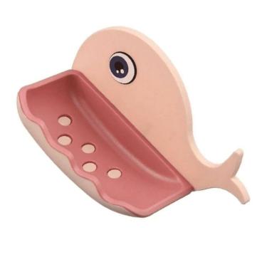 Imagem de Saboneteira Infantil Adesivo De Plástico Baleia P/ Crianças
