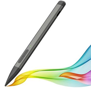 Imagem de Slim Pen 2 para Microsoft Surface com pressão 4096, borracha e clique direito, rejeição de palma, ponta de grafite, para Surface Pro 11/10/9/8/7/6/5/4/3/X, Surface Go 3/2/1, Book 3/2/1, Laptop1-3,