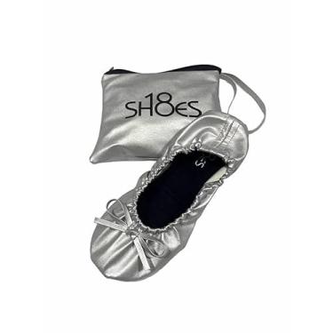 Imagem de Shoes8teen Tênis infantil unissex para meninas/meninos e crianças pequenas de lona com cadarço, Prata 501, 10-11 Little Kid