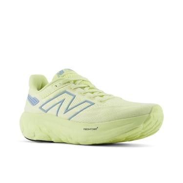 Imagem de New Balance Fresh Foam X 1080 V13 Tênis de corrida feminino, Limelight/azul cromado/prata metálico, 11.5 X-Wide