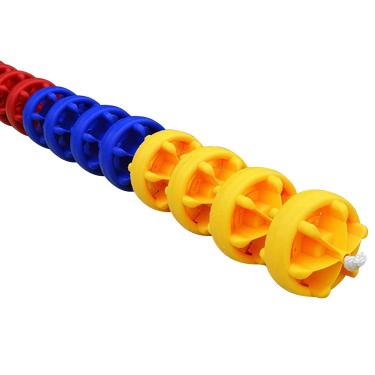 Imagem de Kit de corda de segurança para piscina flutuante de segurança para piscina, linha flutuante de faixa de 1 m a 10 m com 2 ganchos pré-montados, acessórios de piscina de polietileno para piscinas áreas