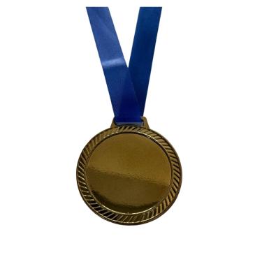 Imagem de 15 Medalhas de Aço 6cm Ouro Prata Bronze Centro Liso Esporte