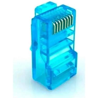 Imagem de Kit Rj45 Gold Cat5 Macho Cabo Rede Lan Plug 100 Conectores