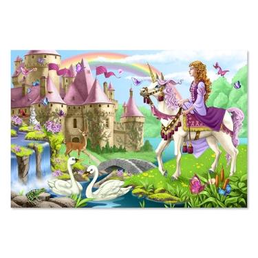 Imagem de Melissa & Doug Fairy Tale Castle Jumbo Jigsaw Floor Puzzle (48 pcs, 2 x 3 feet)