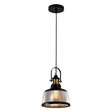 Imagem de Pendente Vintage Soho Âmbar c/Preto Red Aco 225mm