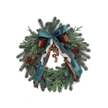 Imagem de MERIGLARE Guirlanda de Natal Cabide Ornamento Festival Criativo com Pinhas Guirlanda de Porta da Frente Guirlanda Artificial para Interior Exterior Casa