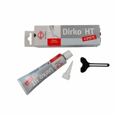 Imagem de Cola Silicone Dirko Cinza Alta Temperatura Elring - Cód.3435