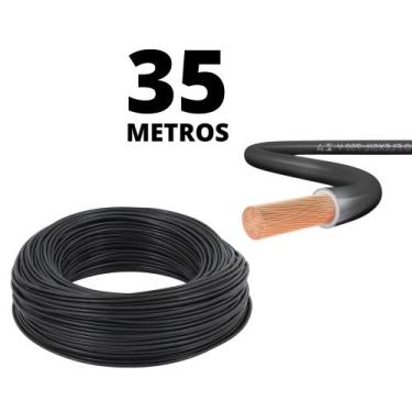 Imagem de Cabo 2,5mm Com Selo Do Inmetro Para Elétrica Com 35 Metros preto - cob