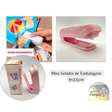 Imagem de Mini Selador de Embalagens Plástico Portátil - Importadora Farrapos