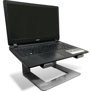Imagem de Suporte Para Notebook Laptop Stand Dj Em Aço Prata - Genus Móveis