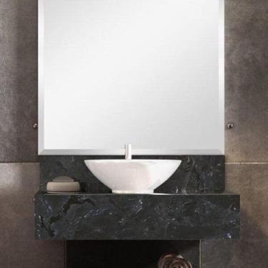 Imagem de Bancada em Porcelanato para Banheiro 60cm Max para Cuba de Apoio