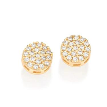 Imagem de Brincos banhado ouro 3x 24k 18k e 22k ou prata 925 femininos pequenos 