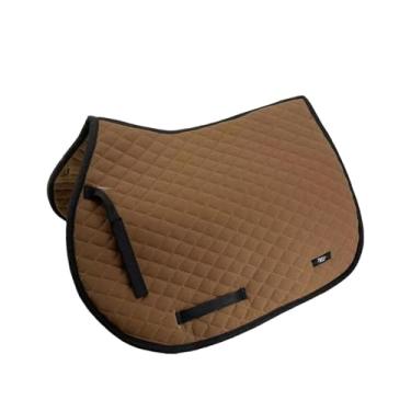 Imagem de Pegciuho Almofada de Sela para Cavalo Almofada de Equitação Protege As Coxas Equitação Antiderrapante Espessado Esportes Portátil Conforto Almofada de Adestram, Preto