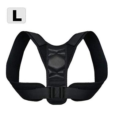 Imagem de Corretor de postura Back B para homens e mulheres – Suporte de postura ajustável para a parte superior das B para clavícula – Alívio da dor no pescoço e ombros, aumento da mobilidade