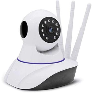 Imagem de Câmera 3 Antenas Ip Onvif Wifi Wireless Robô Visão Noturna - IPCC