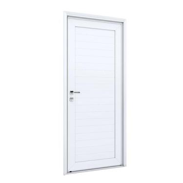 Imagem de Porta de Alumínio Lambri 215x85cm com Maçaneta Lucasa Alumínios