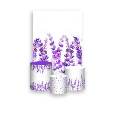 Imagem de Painel De Festa Vertical 1,50 x 2,20 + Trio De Capas Cilindro - Campo 