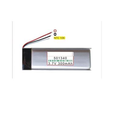 Imagem de bateria com 3 fios 501340 com 300mah 5mmx13mmx40mm - bgb