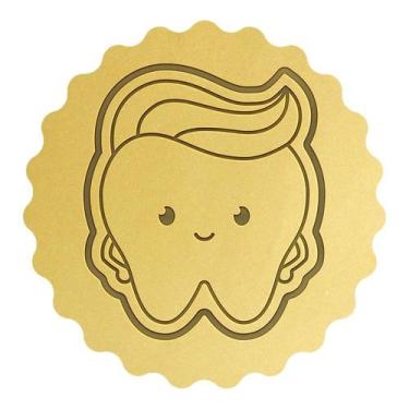Imagem de Cortador Biscoito Dentinho com Topete - DOCE IMPRESSO, 9,5cm