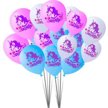 Imagem de 25 Bexigas balão n9 Decoração Unicórnio festa aniversário - joy