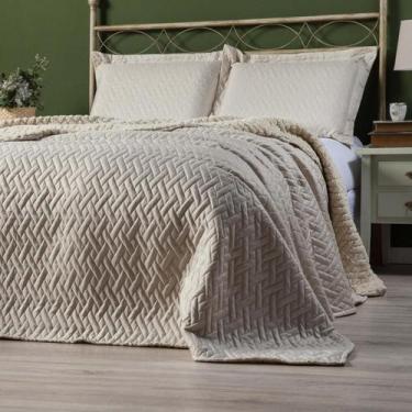 Imagem de Cobertor casal lucia Sherpa Pele de Carneiro QUEM - 03 pç 2,40X2,20 - 