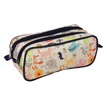 Imagem de Estojo Infantil Duplo LS Animais - EE2156 - L S BOLSAS E MOCHILAS