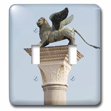Imagem de 3dRose lsp_82161_2 Estátua de leão alado, São Marco, Piazzetta, Veneza Itália EU 16 PRI0186 Prisma Interruptor duplo