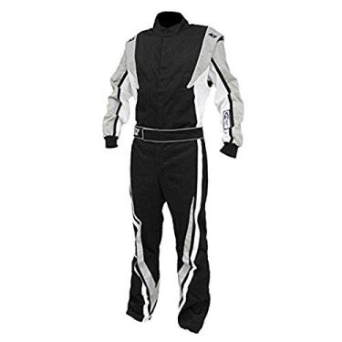 Imagem de K1 Race Gear Terno SFI 3.2a/1 Victory Auto Racing (preto/branco/cinza, GG)