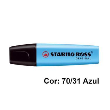 Imagem de Marca Texto Original Stabilo Boss Neon e Pastel Escolha Cor,  Azul 70/