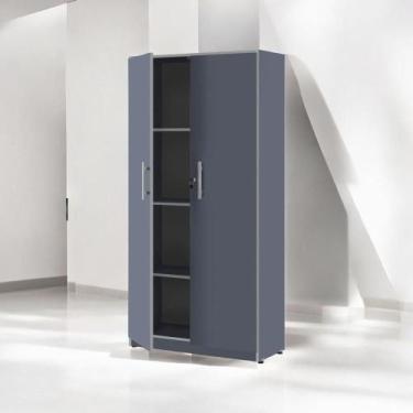 Imagem de Armário Multiuso 02 Portas Light Azul - Pleno Móveis