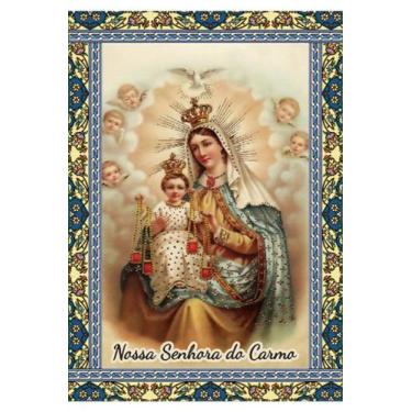 Imagem de 2000 Santinho N S Sra Nossa Senhora do Carmo (oração no verso) - 7x10 