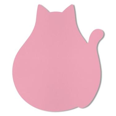 Imagem de Hsxnam Mouse pad de couro engraçado em forma de gato fofo acessórios de mesa de escritório decoração para mulheres pequeno mousepad com base de borracha antiderrapante lavável à prova d'água, 24,6 cm