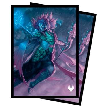 Imagem de Ultra Pro - The Lost Caverns of Ixalan 100 ct Deck Protector® Mangas Hakbal of the Surging Soul for Magic: The Gathering, Protege as cartas MTG de arranhões e arranhões, protetor de manga de cartão de tamanho padrão