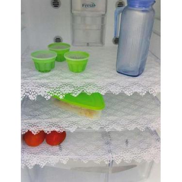 Imagem de Jogo de Toalhas para Geladeira Renda 3 Peças - LA BELLE, Branco