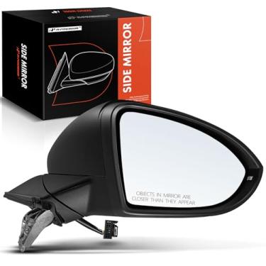 Imagem de A-Premium Espelho retrovisor elétrico do lado do passageiro - compatível com Volkswagen Golf 2015-2021, Golf Alltrack, Golf SportWagen, GTI - Espelho retrovisor externo preto dobrável manual aquecido