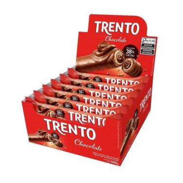Imagem de Chocolate Trento Wafer Chocolate 29g - Embalagem com 16 Unidades - Pec