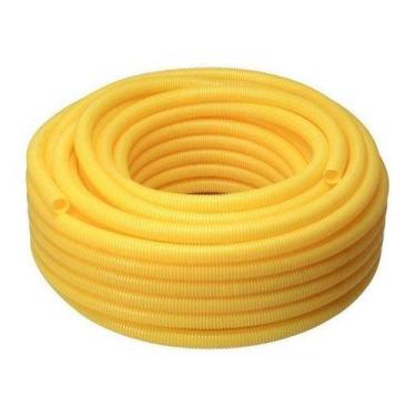 Imagem de Conduite Corrugado Amarelo De 3/4  25mm Rolo C/ 50 Metros - Higipack