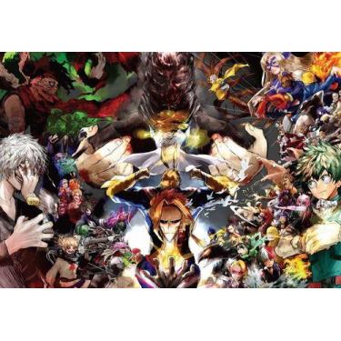 Imagem de Placa Quadro A3 Decorativo Boku No Hero Em Mdf - Pomp's Geek, Colorido