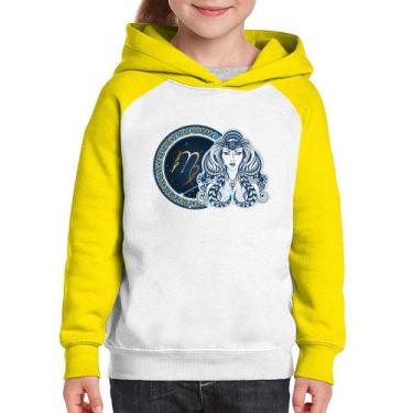 Imagem de Moletom Infantil Signo Virgem Astrologia - Foca na Moda, Branco, Amare