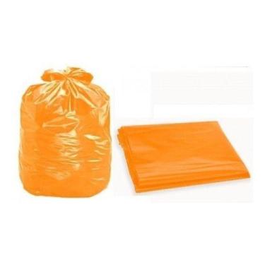 Imagem de Saco De Lixo Colorido 60 Litros 100 Un Laranja 0,6 Micras - HIGIPACK