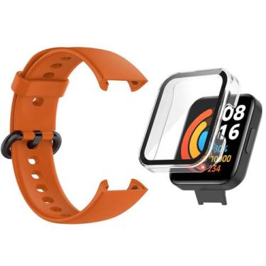 Imagem de Kit Pulseira + Full Case para Mi Watch 2 Lite - Estilo no Pulso, Laran