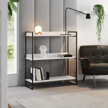 Imagem de Prateleira Multiuso Industrial Córdoba 95cm Preto e Branco - NEW GREEN